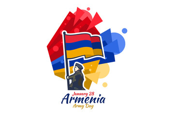 September 21, Independence Day of Armenia. vector illustration. Suitable for greeting card, poster and banner.