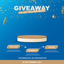 Giveaway Steps For Social Media Contest Design For Social Media