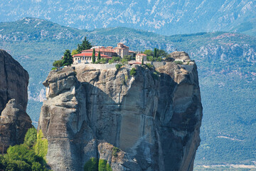 Wall Mural - Meteora, Greece. Holy Monastery of the Holy Trinity.