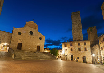 Fototapete - San Gimignano Medieval Village, Tuscany, Italy, Europe