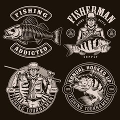 Canvas Print - Fishing vintage designs