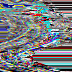 Wall Mural - tv photo noise glitch psychedelic background old vhs screen error digital pixel noise abstract desig