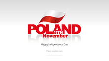 Poland Independence Day Flag Logo Icon Banner