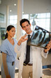 © KOTO - Doctor and nurse viewing chest x-rays
