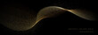 © chawin - Gold wavy with dark texture background