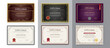 © ckybe - Big Set of 9 Diploma or Certificate Design Template. Ready for Print. Vector.