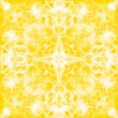 Beautiful multicolor kaleidoscope texture en yellow and white colours