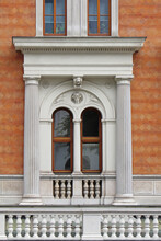Ancient Window On Old Facade