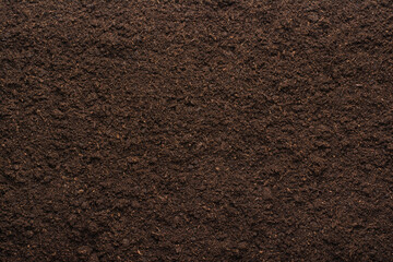 Peat moss soil background texture