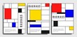 Vector retro bauhaus de stijl brochure booklet cover design templates collection A4