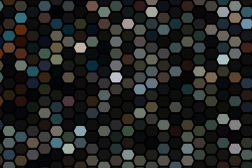 Wall Mural - abstract black background with dots