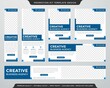 © Fuadi Alhusini - set of social media content and promotion kit template use for website ads banner