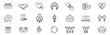 © yukipon00 - Friendship partnership handshake and love line icons.