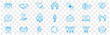 © yukipon00 - Friendship partnership handshake and love line icons.