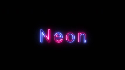 Wall Mural - Saber neon text for technology background