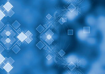 Wall Mural - Abstract Technology background. Modern technology background design concept	