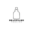 bottle with stopper logo icon design template vector