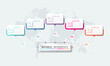 © Rasarin - Vector illustration, infographics design, template, marketing, information, with 5 options or steps