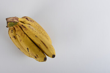 Bananas isolated on the white background