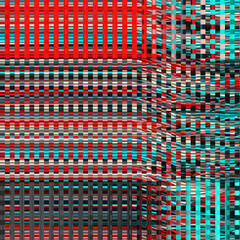 Wall Mural - glitch psychedelic background photo tv screen error digital pixel noise abstract design. old glitch.