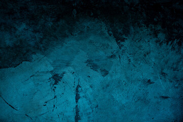 Wall Mural - Blue mortar background, cement texture
