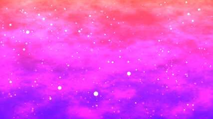 Wall Mural - space particles in red blue background