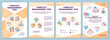 © IMG visuals icons - Conflict management tips brochure template. Human relations. Flyer, booklet, leaflet print, cover design with linear icons. Vector layouts for presentation, annual reports, advertisement pages