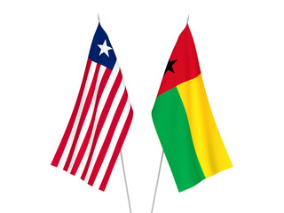 Republic of Guinea Bissau and Liberia flags