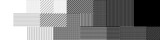 Linear halftone pattern con effetto sfumato. Linee orizzontali, verticali, diagonali. Pattern per sfondi e texture stilizzate.