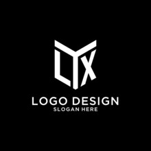 LX Mirror Initial Logo, Creative Bold Monogram Initial Design Style