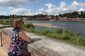 Sticker - Elbe bei Lauenburg