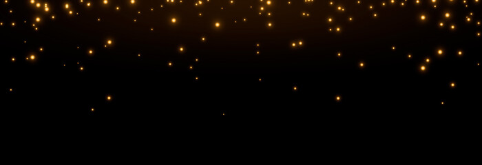 Vector magic glow. Sparkling light, sparkling dust png falls from the sky. Glittering fairy dust. Christmas light.