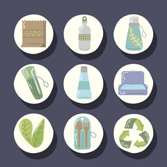 Sticker - set of reusable objects