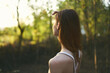 © SHOTPRIME STUDIO - Woman in white dress nature forest trees summer walk
