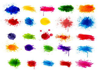 Wall Mural - Colorful paint splatters