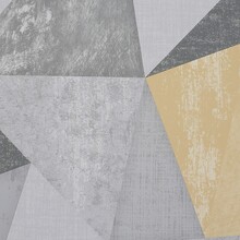 Shard Grey And Ochre Wallpaper Texture With Fractal Geometric Design