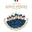 © DanielaJGraphics - VECTORIAL BANNER - Niños Héroes (Hero Boys), Mexican military cadets, Heroes, Battle of Chapultepec, Chapultepec Castle in Mexico City, Civic holiday, September 13