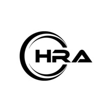 HRA Letter Logo Design With White Background In Illustrator, Vector Logo Modern Alphabet Font Overlap Style. Calligraphy Designs For Logo, Poster, Invitation, Etc.
