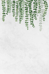 Wall Mural - blank leafy frame design vector