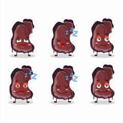 Sticker - Cartoon character of jelly ear with sleepy expression