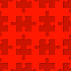 Fototapete - A lot of piece flat puzzle presentation. Many step puzzles business background. Simple pattern. Section compare service banner. puzzle illustration template simple shape. Abstract Background