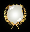© totallyout - Gold and black shield with gold laurels