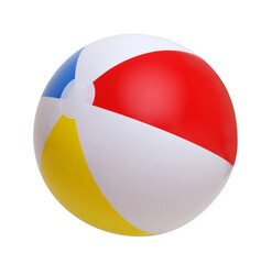 Poster - Beach ball on a white