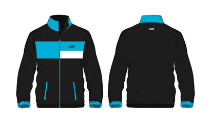 Sport Jacket Blue and black template for design on white background. Vector illustration eps 10.