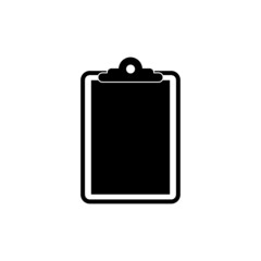 Canvas Print - Blank clipboard icon isolated on white background