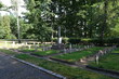 Lambinowice, Poland - August 21, 2021:  Cemetery of prisoners of war from first and second world war. Soviet, german, serbian, italian, french, commonwealth, romanian. Summer day. Opole Voivodeship
