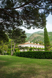 Fototapeta Las - The royal residence in the Milocher park in Sveti Stefan in Montenegro