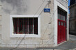 alley and building (warehouse ?) in luçon in vendée (france) 