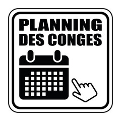 Canvas Print - Logo planning des congés.