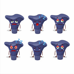 Sticker - Cartoon character of actarius indigo with sleepy expression